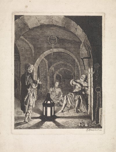 Joseph Interprets the Dreams of the Cupbearer and the Baker by Jan Gerard Waldorp