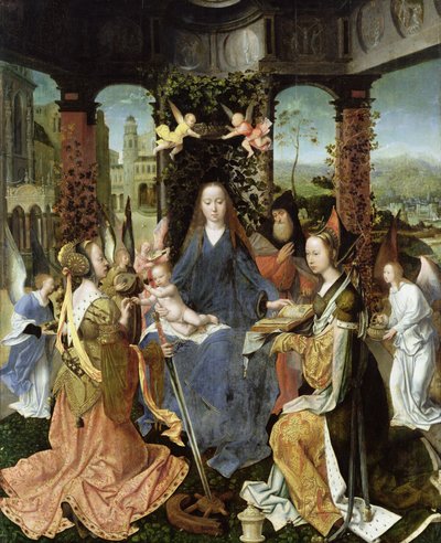 Madonna and Child with Mary Magdalene and St. Catherine by Jan Gossaert