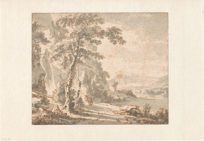 Landscape with Travelers on Foot by Jan Hackaert