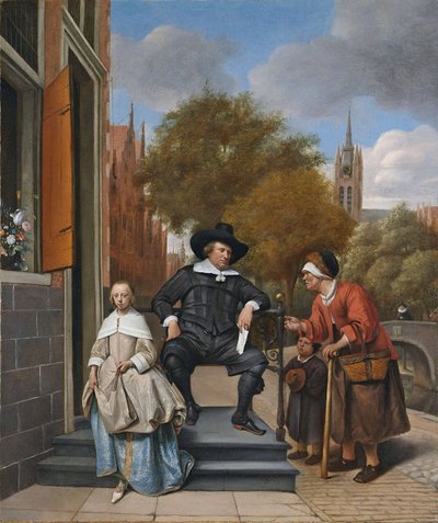 The Burgher of Delft and His Daughter, 1655 by Jan Havickszoon Steen