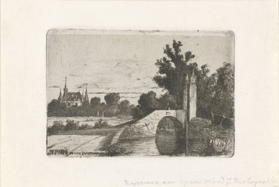 Landscape with Stone Bridge and Castle by Jan Heppener