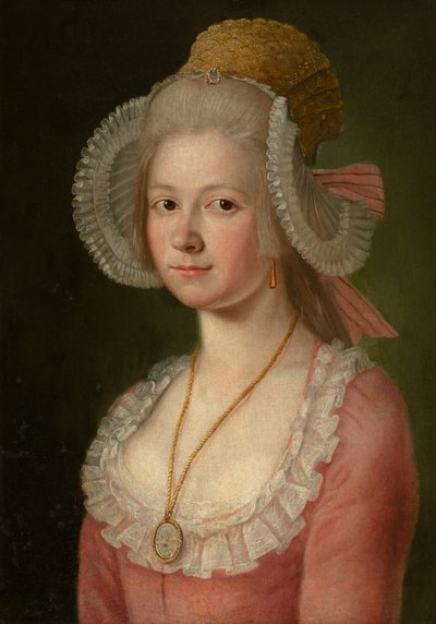 Portrait of a Lady with a Bonnet by Jan Jahn