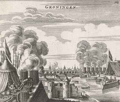 Siege of Groningen (1594) by Jan Janssonius