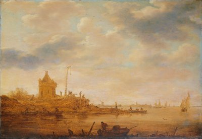 River View with Sentry Post by Jan Josephsz van Goyen
