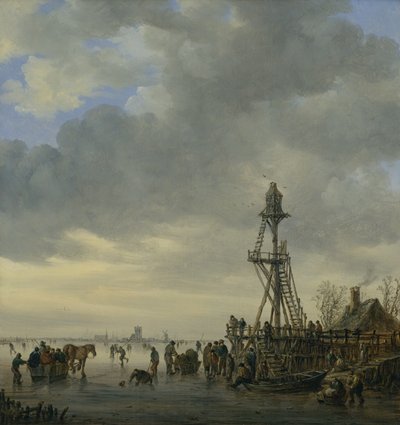 The Landing Stage by Jan Josephsz van Goyen