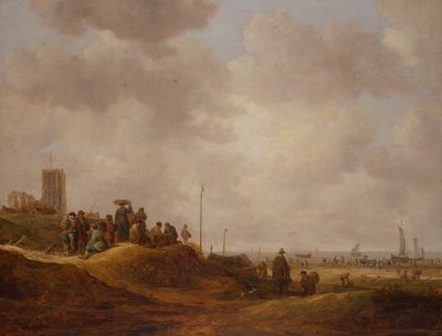 View of the Coast of Egmond Aan See by Jan Josephsz van Goyen