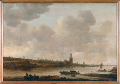 View of Rhenen on the Rhine with St. Cunera Church by Jan Josephsz van Goyen