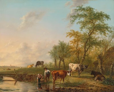 Landscape with Cattle by Jan Kobell (II)