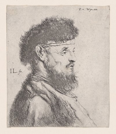 Bust of a Man with a Fur Cap, 17th century by Jan Lievens