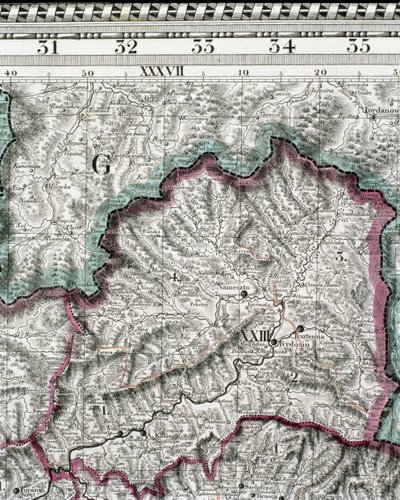 Map of the Kingdom of Hungary, Printed by Godfried by Jan Lipszki