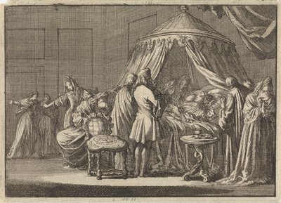 Death of Mary II Stuart, Queen of England, 1695 by Jan Luyken
