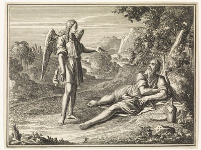 Elijah Visited by an Angel in the Desert by Jan Luyken