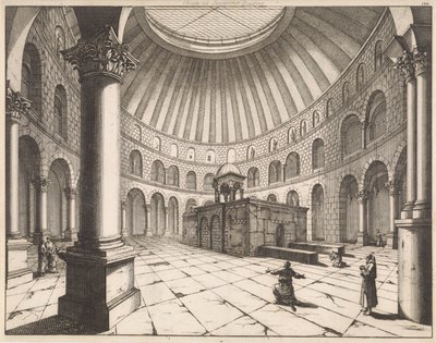 Interior of the Church of the Holy Sepulchre in Jerusalem by Jan Luyken