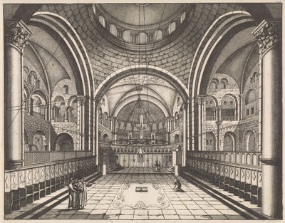 Choir of the Church of the Holy Sepulchre in Jerusalem by Jan Luyken