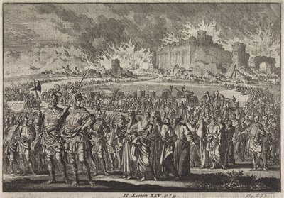 Destruction of Jerusalem by the Babylonian Army by Jan Luyken