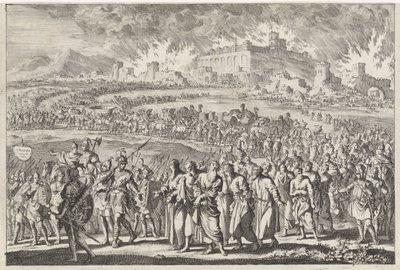 Destruction of Jerusalem by the Babylonian army by Jan Luyken
