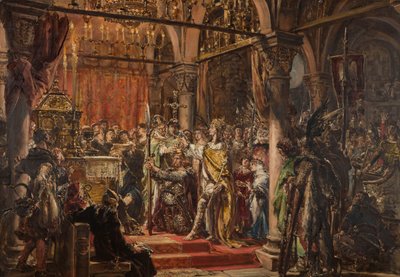 Coronation of the First King. A.D. 1001 by Jan Matejko