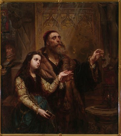 Blind Wit Stwosz with Granddaughter by Jan Matejko