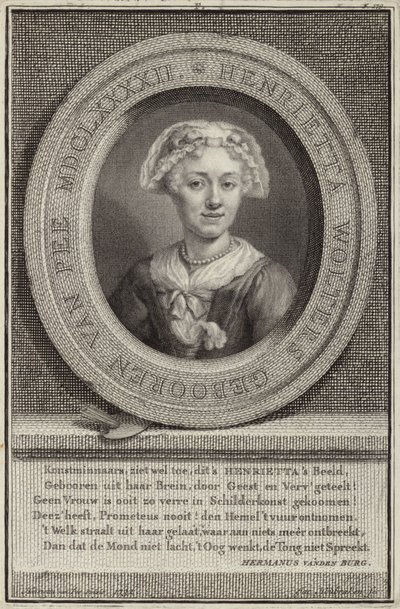 Portrait of Henrietta van Pee by Jan Maurits Quinckhardt