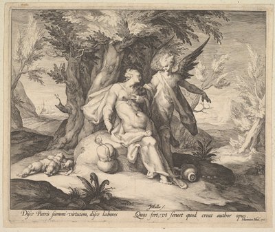 Hagar in the Desert Consoled by an Angel, ca. 1609 by Jan Muller