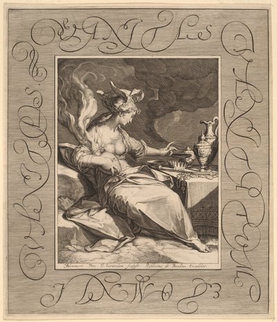 Vanity of Vanities, All is Vanity by Jan Pietersz Saenredam, after Abraham Bloemaert
