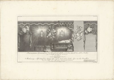 Right Side of the Hall with the State Bed of Prince William IV, 1751 by Jan Punt