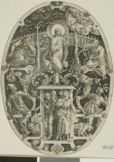 Agony in the Garden, from Passion of Christ by Jan Sadeler I