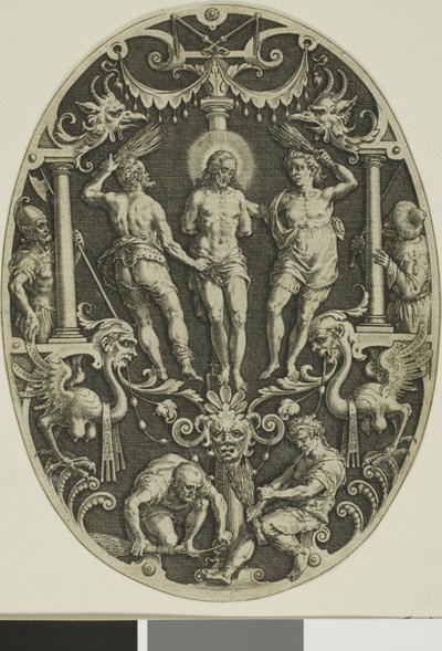 Flagellation, from Passion of Christ by Jan Sadeler I