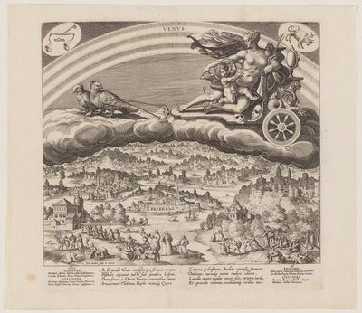 Venus, from The Seven Planets by Jan Sadeler I