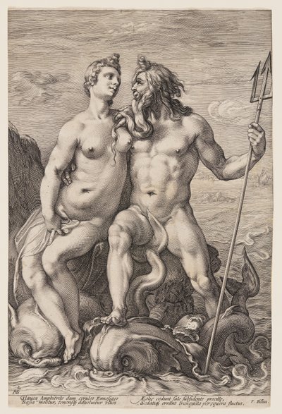 Neptune and Amphitrite, from Three Paired Gods and Goddesses by Jan Saenredam