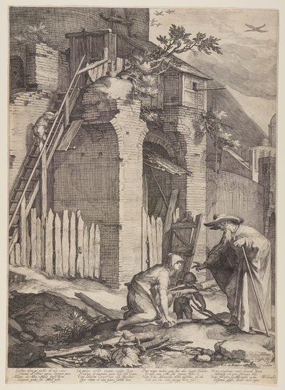 Prophet Elijah with the Widow Zarephath by Jan Saenredam