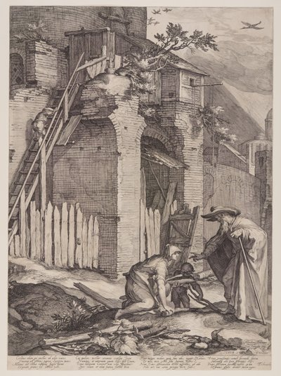 Prophet Elijah with the Widow of Zarephath by Jan Saenredam