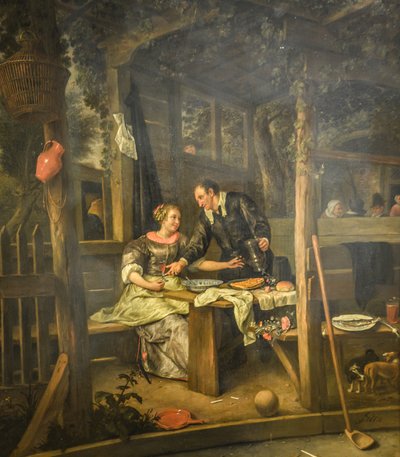 Two Lovers Under an Arbour by Jan Steen