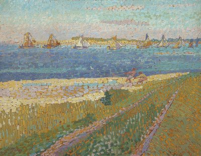 Fishing Boats at Veere. 1907 by Jan Toorop