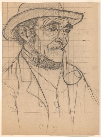 Farmer with a Pipe, Facing Right by Jan Veth