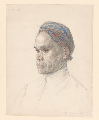 Portrait of a Javanese: Amat by Jan Veth
