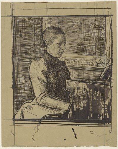 Portrait of Mrs. Van Marken-Matthes by Jan Veth
