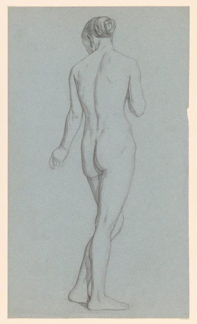 Standing Female Nude, Seen from the Back by Jan Veth