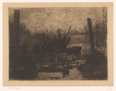 Wrecks in a Polder Landscape by Jan Veth