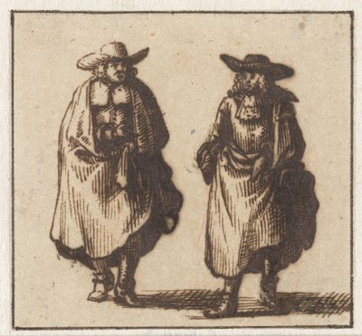 Two Standing Gentlemen in Heavy Coats by Jan Vincentsz. van der Vinne (possibly)