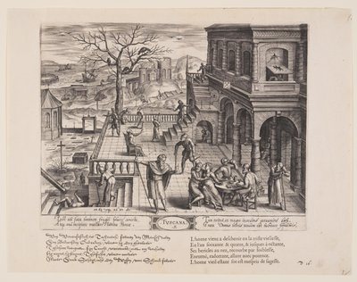 Tuscana, from Theatrum Vitae Humanae (The Ages of Man) by Jan Wierix