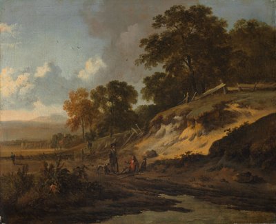 Landscape with Hunters, c.1660-80 by Jan Wijnants
