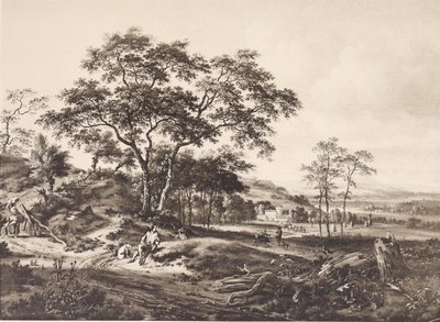 Landscape with a Resting Hunter by Jan Wijnants