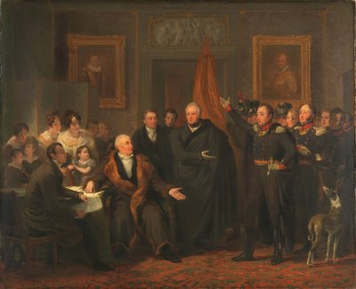 Triumvirate Assuming Power in the Name of the Prince of Orange, 21 November 1813 by Jan Willem Pieneman