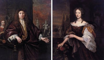 Portrait of Gisbert Cuper and Aleida van Suchtelen by Jan de Baen