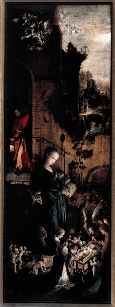 Triptych of Adoration of the Magi: The Nativity (Detail) by Jan de Beer