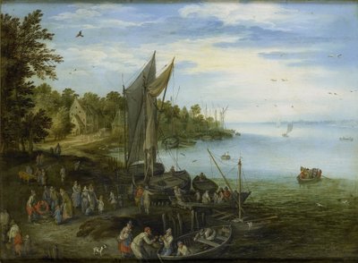 River Bank by Jan the Elder (after) Brueghel
