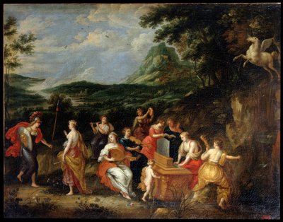 Pallas Athena and Muses by Jan van Balen