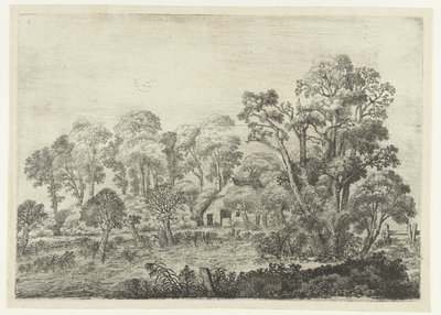 Landscape with Farm by a Pond by Jan van Brosterhuyzen