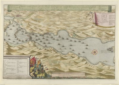 Sea Battle in the Bay of Vigo and the Capture of the Spanish Silver Fleet, 1702 by Jan van Call (I)